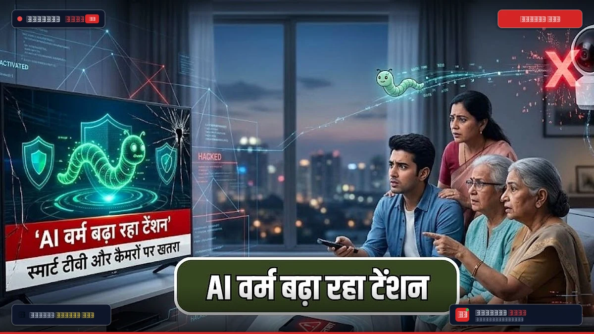 AI वर्म का नया खतरा: स्मार्ट टीवी, कैमरे और फोन ऑटोमैटिक मालवेयर के निशाने पर, शोध में खुलासा