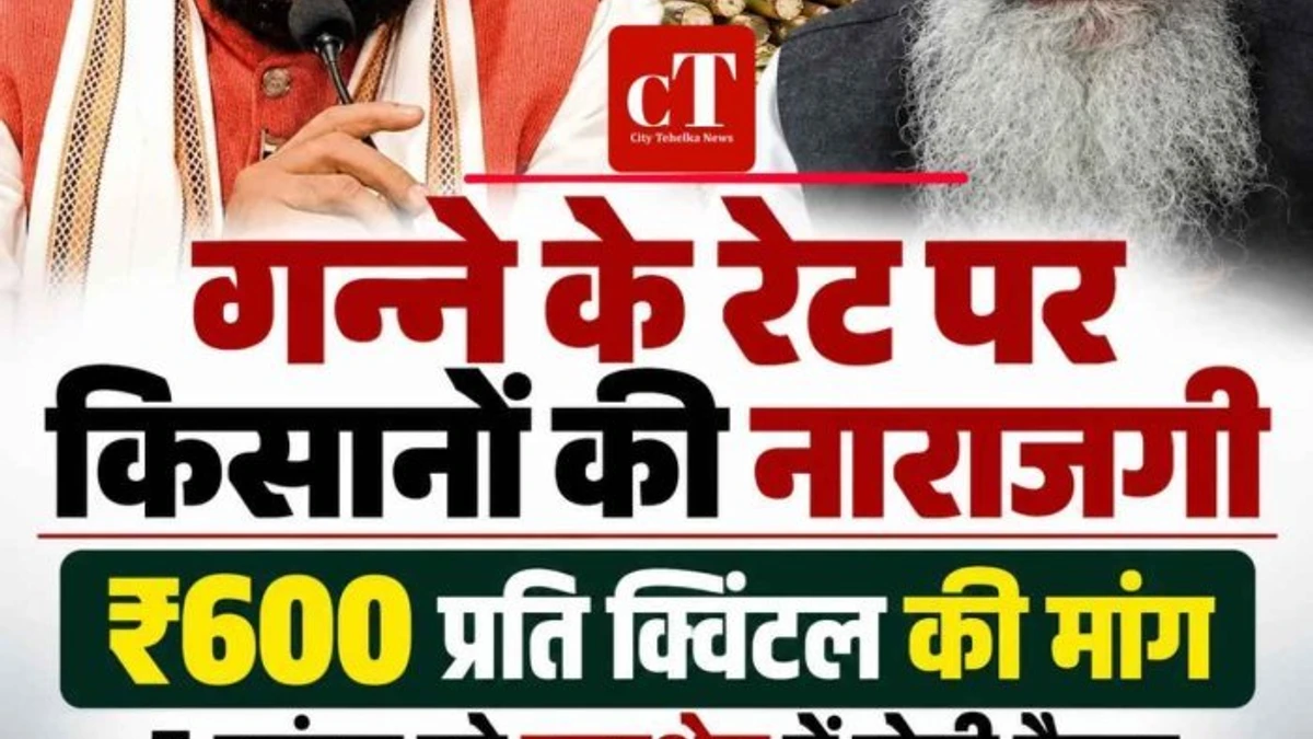 हरियाणा में गन्ने के भाव पर बढ़ा किसानों का गुस्सा, ₹600 प्रति क्विंटल की मांग को लेकर 5 नवंबर को कुरुक्षेत्र में होगी महाबैठक