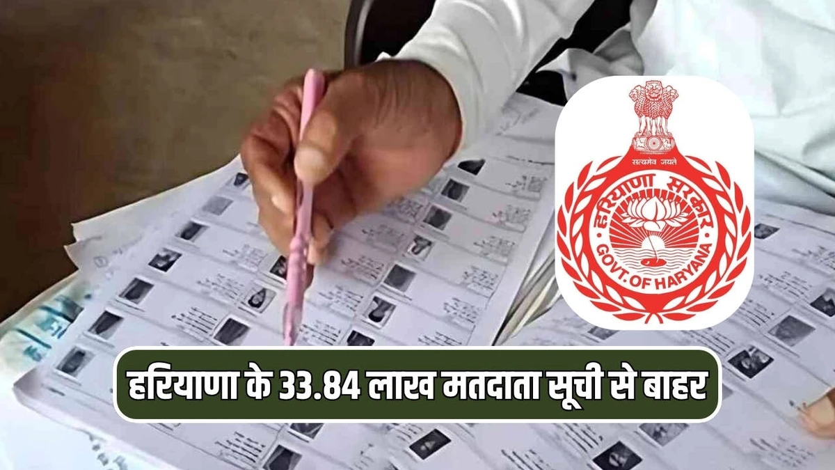 हरियाणा में विशेष पुनरीक्षण अभियान: 33 लाख से अधिक नाम सूची से बाहर, ऐसे जुड़वाएं अपना नाम