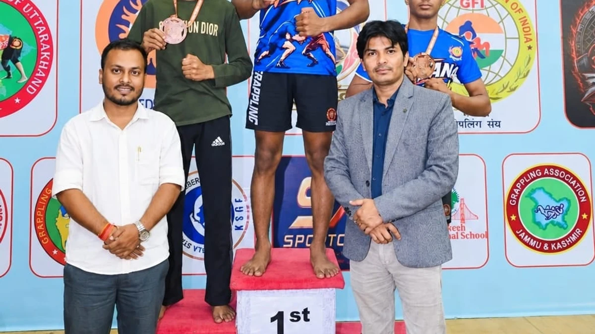 नेशनल ग्रैपलिंग चैंपियनशिप में समालखा के खिलाड़ियों का जलवा, गौरव ने जीता गोल्ड मेडल