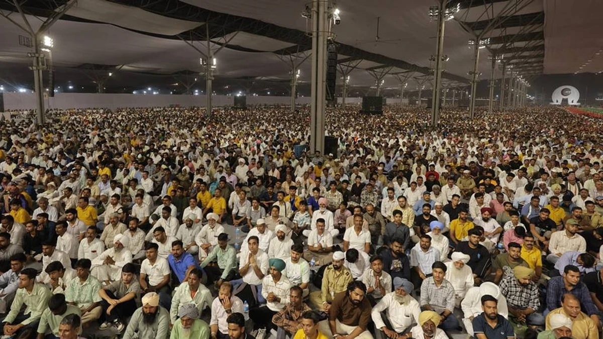 समालखा के निरंकारी समागम में उमड़ा श्रद्धा का जनसैलाब, दो दिन में पहुंचे 5 लाख श्रद्धालु, रविवार को होगा मुख्य सत्संग