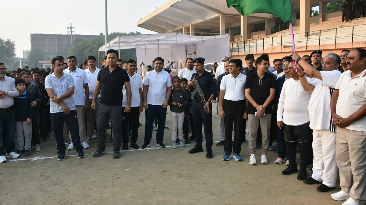 पानीपत के शिवाजी स्टेडियम में 'रन फॉर यूनिटी' का भव्य आयोजन, मंत्री कृष्ण लाल पंवार और पुलिस-प्रशासनिक अधिकारियों ने लगाई दौड़
